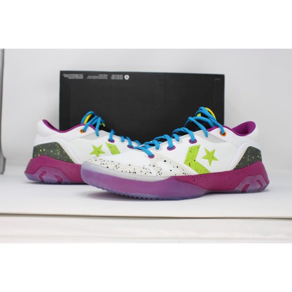 Men's Converse G4 OX White/Bright Pear 168918C - Picture 4 of 8